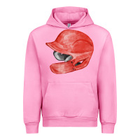 Fuchsia Pink red baseball batting helmet fa element Urban Hoodie - FaDigitalArtStudio