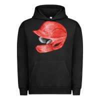 Pigment Black red baseball batting helmet fa element Urban Hoodie - FaDigitalArtStudio