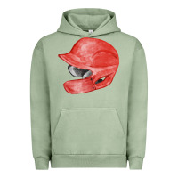 Pigment Oil Green red baseball batting helmet fa element Urban Hoodie - FaDigitalArtStudio