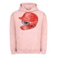 Pigment Salmon red baseball batting helmet fa element Urban Hoodie - FaDigitalArtStudio