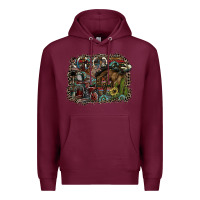 Burgundy rodeo Premium Hoodie - SublimationCraftShop