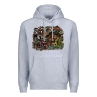 Heather Grey rodeo Premium Hoodie - SublimationCraftShop