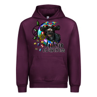Mauve Wine autism awareness Urban Hoodie - SublimationCraftShop