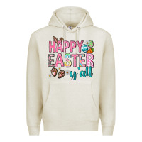 Oatmeal Heather Happy Easter y'all Premium Hoodie - Neo Western