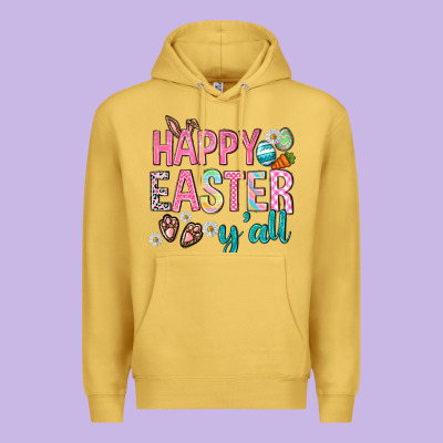 Happy Easter Y'all Premium Hoodie Designed By Neo Western