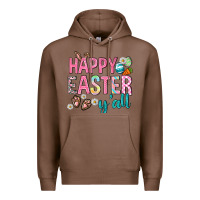 Chestnut Happy Easter y'all Premium Hoodie - Neo Western
