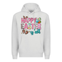 Dove Grey Happy Easter y'all Premium Hoodie - Neo Western