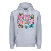 Heather Grey Happy Easter y'all Premium Hoodie - Neo Western