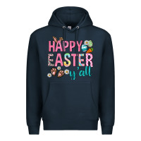 Navy Happy Easter y'all Premium Hoodie - Neo Western