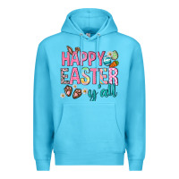 Ocean Blue Happy Easter y'all Premium Hoodie - Neo Western