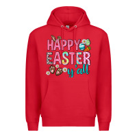Red Happy Easter y'all Premium Hoodie - Neo Western