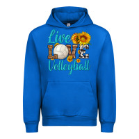 Cobalt live love volleyball Urban Hoodie - HRA Design Shop