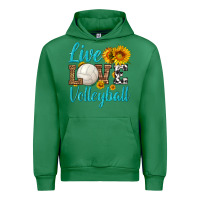 Emerald live love volleyball Urban Hoodie - HRA Design Shop