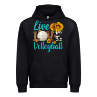 Foreset Green live love volleyball Urban Hoodie - HRA Design Shop