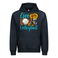 Navy live love volleyball Urban Hoodie - HRA Design Shop
