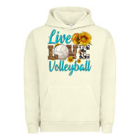 Pigment Pistachio live love volleyball Urban Hoodie - HRA Design Shop