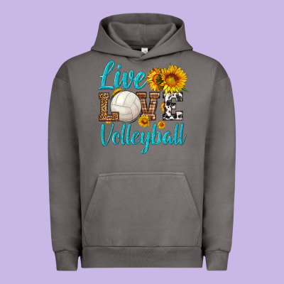 Live Love Volleyball Urban Hoodie Designed By Hra Design Shop