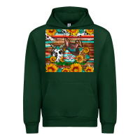 Forest Green Easter eggs sunflower gemstone tumbler Easter Day Urban Hoodie - Neo Western