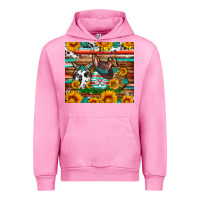 Fuchsia Pink Easter eggs sunflower gemstone tumbler Easter Day Urban Hoodie - Neo Western