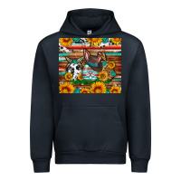 Navy Easter eggs sunflower gemstone tumbler Easter Day Urban Hoodie - Neo Western
