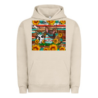 Pigment French Oak Easter eggs sunflower gemstone tumbler Easter Day Urban Hoodie - Neo Western