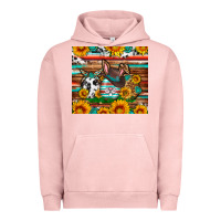 Pigment Salmon Easter eggs sunflower gemstone tumbler Easter Day Urban Hoodie - Neo Western