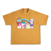 Peanut Butter Unicorn Coffee Cups Urban Heavy Tee - Artiststas