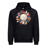 Black volleyball sunflower Urban Hoodie - HRA Design Shop