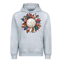 Heather Grey volleyball sunflower Urban Hoodie - HRA Design Shop