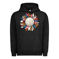 Pigment Black volleyball sunflower Urban Hoodie - HRA Design Shop