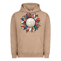 Pigment Burro volleyball sunflower Urban Hoodie - HRA Design Shop