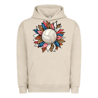 Pigment French Oak volleyball sunflower Urban Hoodie - HRA Design Shop