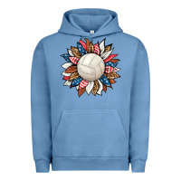 Pigment Pebble Blue volleyball sunflower Urban Hoodie - HRA Design Shop
