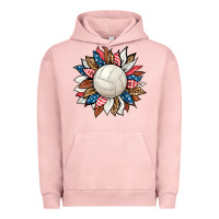 Pigment Salmon volleyball sunflower Urban Hoodie - HRA Design Shop