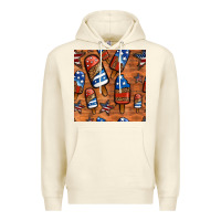 Sandshell patriotic popsicles seamless pattern Premium Hoodie - HRA Design Shop
