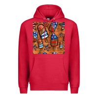 Cardinal patriotic popsicles seamless pattern Premium Hoodie - HRA Design Shop