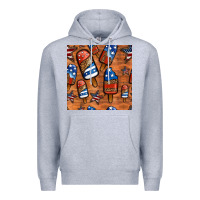 Heather Grey patriotic popsicles seamless pattern Premium Hoodie - HRA Design Shop