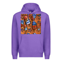 Purple patriotic popsicles seamless pattern Premium Hoodie - HRA Design Shop