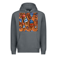 Rock patriotic popsicles seamless pattern Premium Hoodie - HRA Design Shop