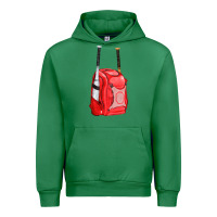 Emerald red bat backpack fa element Urban Hoodie - FaDigitalArtStudio