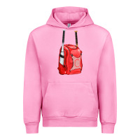 Fuchsia Pink red bat backpack fa element Urban Hoodie - FaDigitalArtStudio