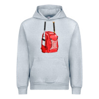 Heather Grey red bat backpack fa element Urban Hoodie - FaDigitalArtStudio