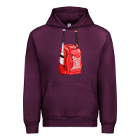 Mauve Wine red bat backpack fa element Urban Hoodie - FaDigitalArtStudio