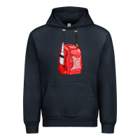Navy red bat backpack fa element Urban Hoodie - FaDigitalArtStudio
