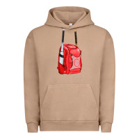 Pigment Burro red bat backpack fa element Urban Hoodie - FaDigitalArtStudio