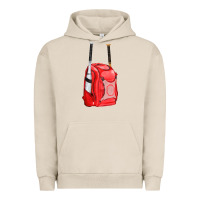 Pigment French Oak red bat backpack fa element Urban Hoodie - FaDigitalArtStudio