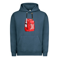 Pigment Midnight Navy red bat backpack fa element Urban Hoodie - FaDigitalArtStudio