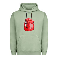 Pigment Oil Green red bat backpack fa element Urban Hoodie - FaDigitalArtStudio