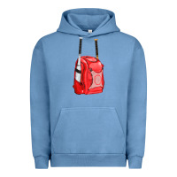 Pigment Pebble Blue red bat backpack fa element Urban Hoodie - FaDigitalArtStudio
