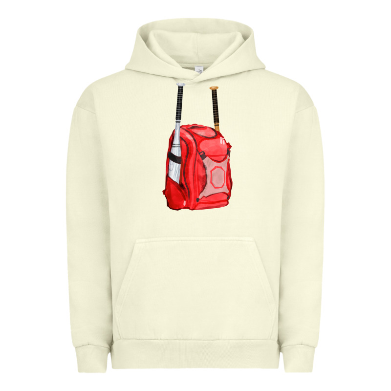 Red Bat Backpack Fa Element Urban Hoodie by FaDigitalArtStudio | Teevron